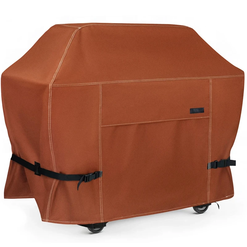 NettyPro BBQ Grill Cover 60 Inch Waterproof Heavy Duty Outdoor Barbecue Covers for Most Brands of Grill, Brown