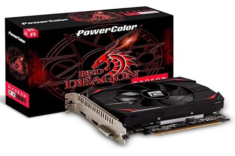 Powercolor AMD Radeon RX 550 4GB RED DRAGON Graphics Card, AXRX 550 4GBD5-DH