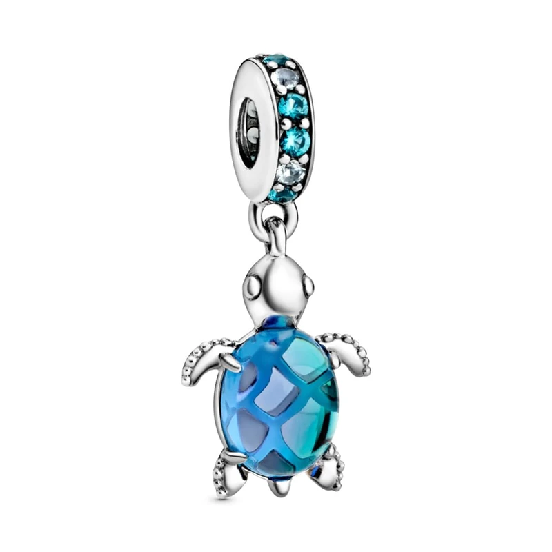 Pandora Murano Sea Turtle Dangle Charm- No Box - Image 1
