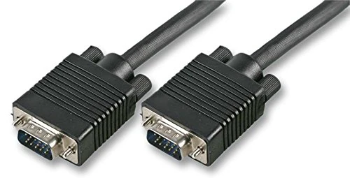 Pro Signal 40m Black SVGA Lead – HD-15 VGA Plug to VGA Plug, Pure Copper Conductors, Ferrite Cable Filter, for PC to Monitor Connections - PSG90177