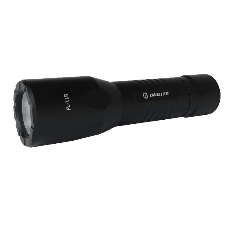 Unilite FL-11R USB Rechargeable High Power LED Flashlight Torch | 1100 Lumen | 1 Metre Submersible | IP67 Rating | 270 Metre Beam Range