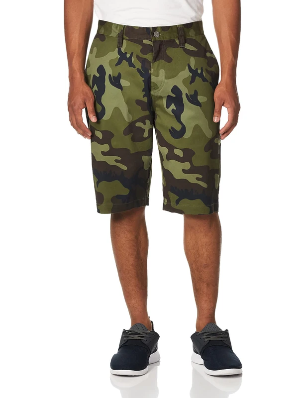 Volcom Men's Vmonty Stretch Chino Short, Camo, 34