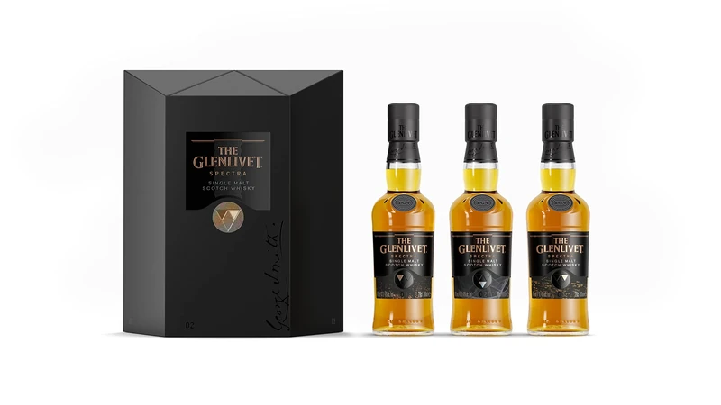 The Glenlivet Spectra Whisky Gift Set | Limited Edition Trio of Single Malts | 40% ABV | 20CL x 3 | Original Speyside Single Malt Whisky | Reinterpretation of Smooth & Fruity Scottish Whisky