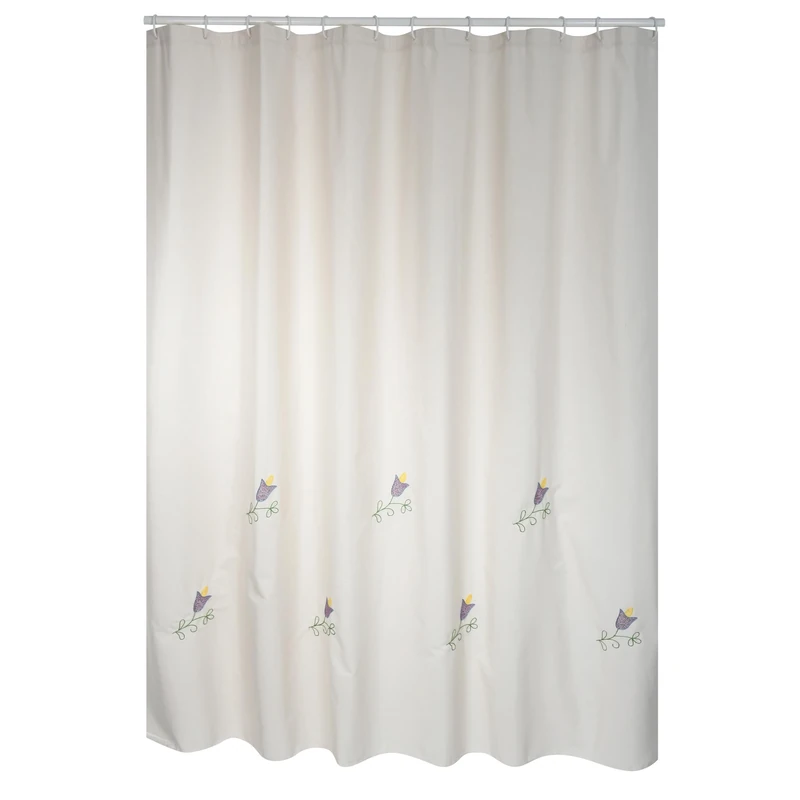 MSV Shower Curtain alg/Pol 180 x 200 Prem. Tulip, 200 x 180 cm