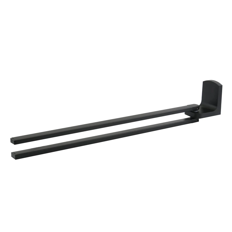 Spirella Taku Matt-Black Swivel Towel Rail, Matt Black