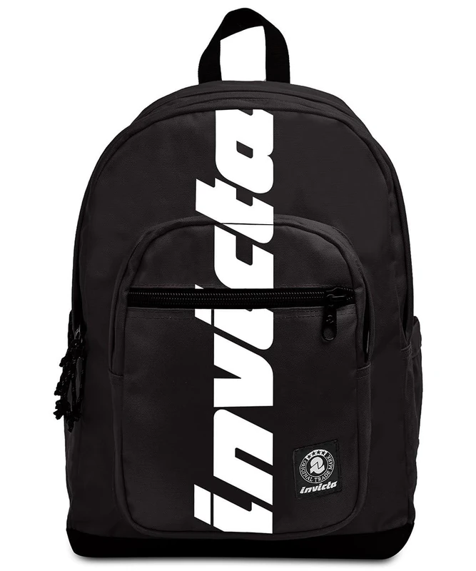 Invicta JELEK PLAIN LOGO JET BLACK BACKPACK - Image 1