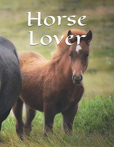Horse lover: Soft Cover Notebook with Lined Paper Spiral Notebooks with 100 Ruled Pages 50 Sheets Memo Notepads for Home School Travel, 8.25 x 5.55 inch