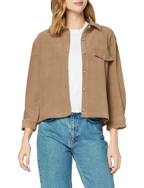 SPARKZ COPENHAGEN Lourdes Corduroy Shirt, Sage, XL