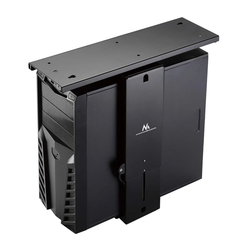 Maclean MC-885 B Universal Computer Desk Holder PC Station Workstation Holder Under Table Up To 10kg Extendable Swivel 360 °
