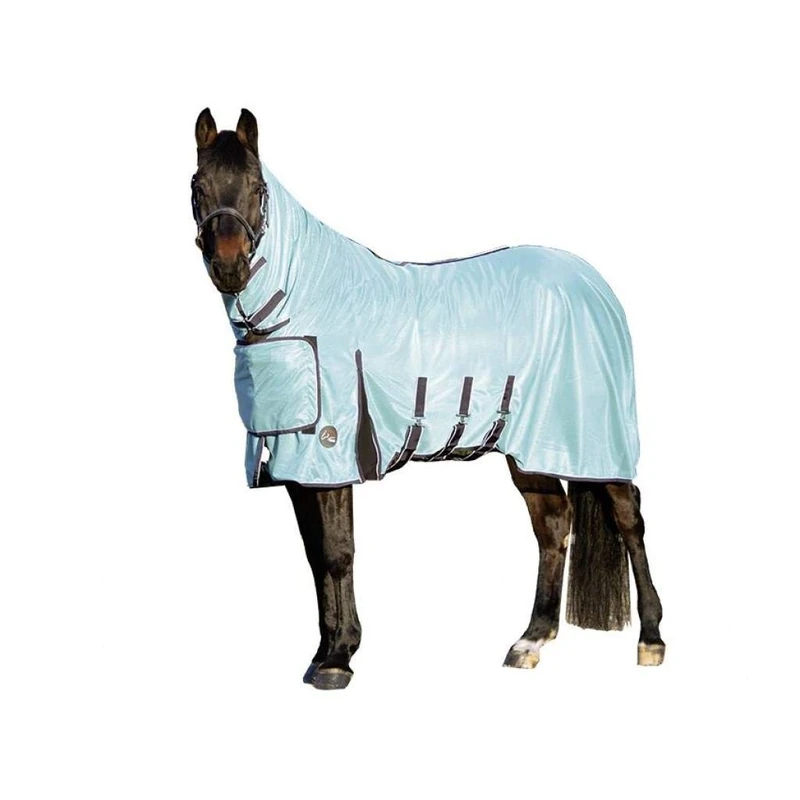 HKM Lissabon Style Fly rug with neck part Blue 6'0