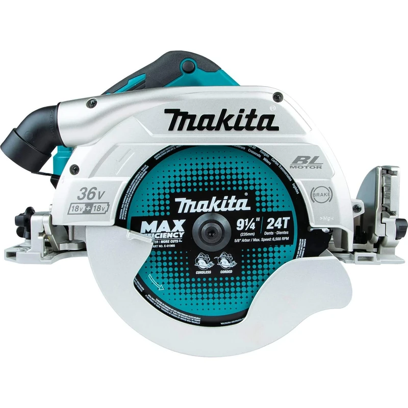 Makita DHS900Z Twin 18V (36V) Li-ion LXT 235mm Brushless Circular Saw - Batteries, Charger and Wirelss Unit Not Included