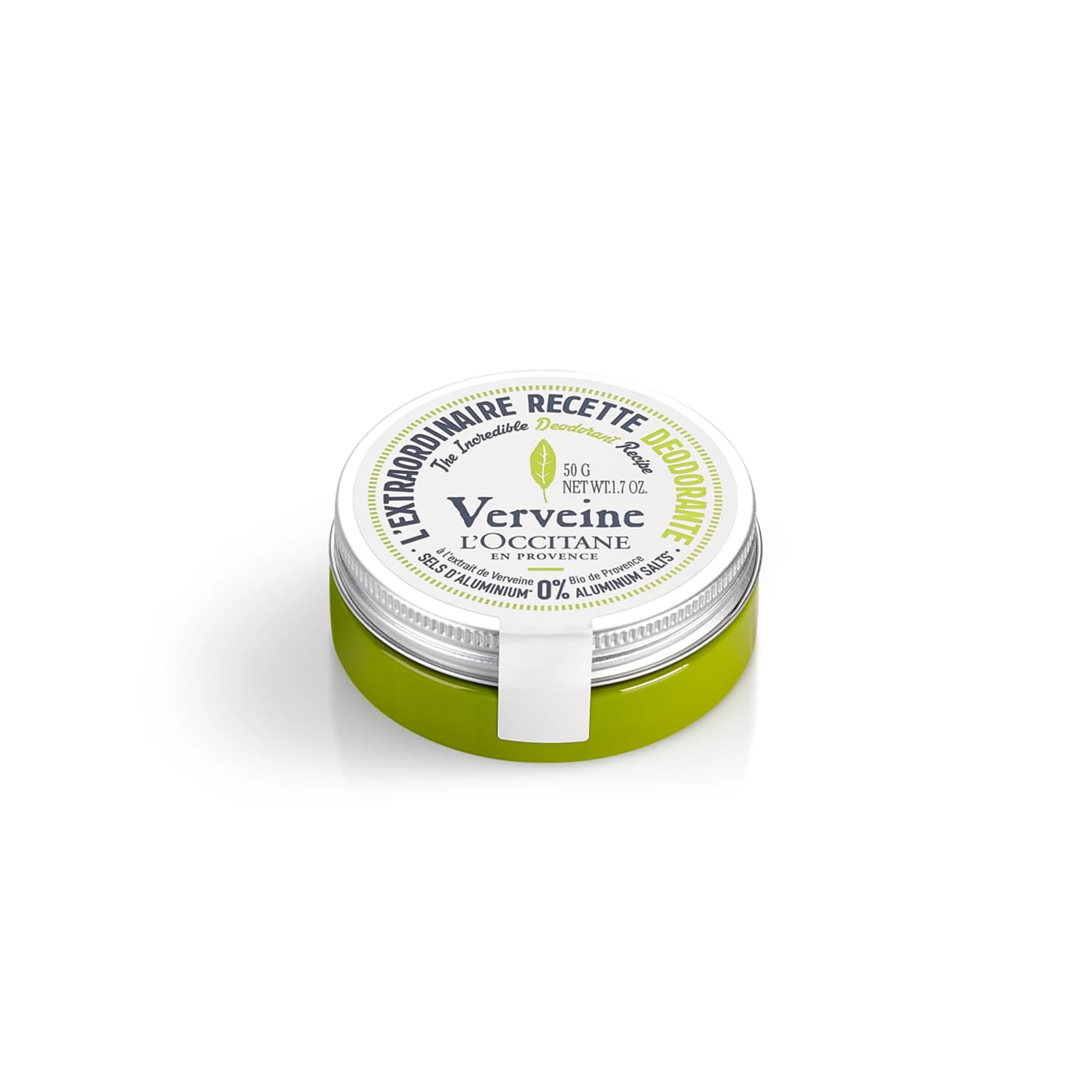 L'OCCITANE Verbena Deodorant Balm 50g | Citrus Scented | 94% Readily Biodegradable & Water Resistant | Luxury & Clean Beauty Protection for All Skin Types