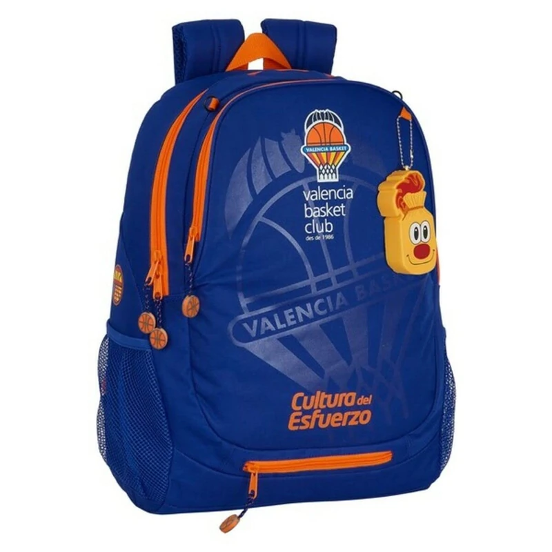 SAFTA Valencia Basket Adaptable Trolley Backpack, Blue/Orange, 320 x 160 x 440 mm - Image 1