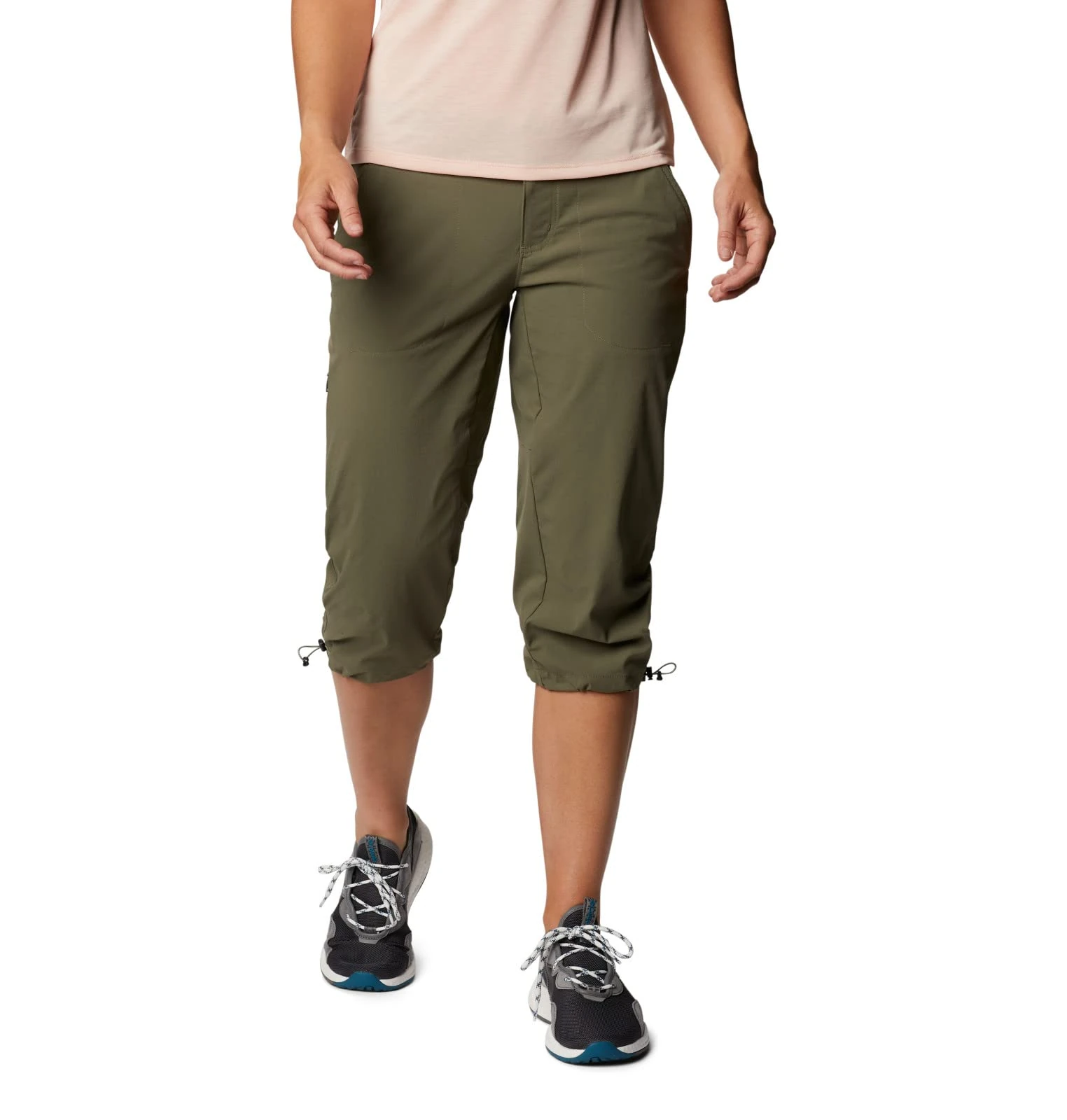Columbia Women's Misses Saturday Trail II Knee Pant, Stone Green, 4x18