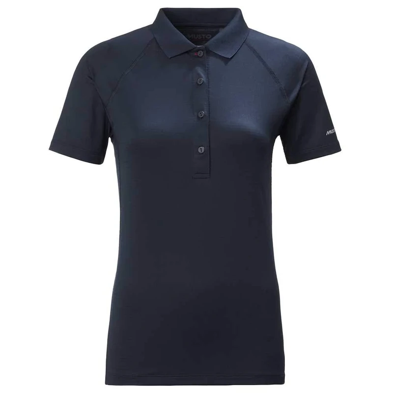 Musto Womens Evolution Sunblock Polo 2.0 - True Navy - Long Sleeve - Made to greatly enhance comfort when active