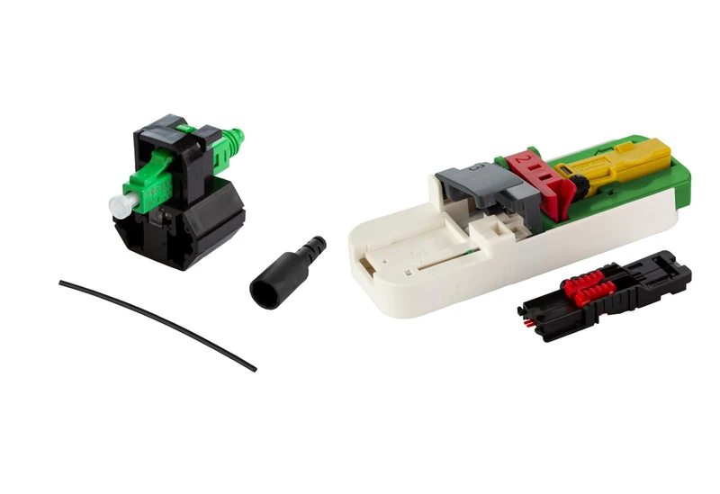 METZ CONNECT OpDAT FASTTM Hybrid Connector Kit LC APC OS2 20 Pieces for Cores Including Tools