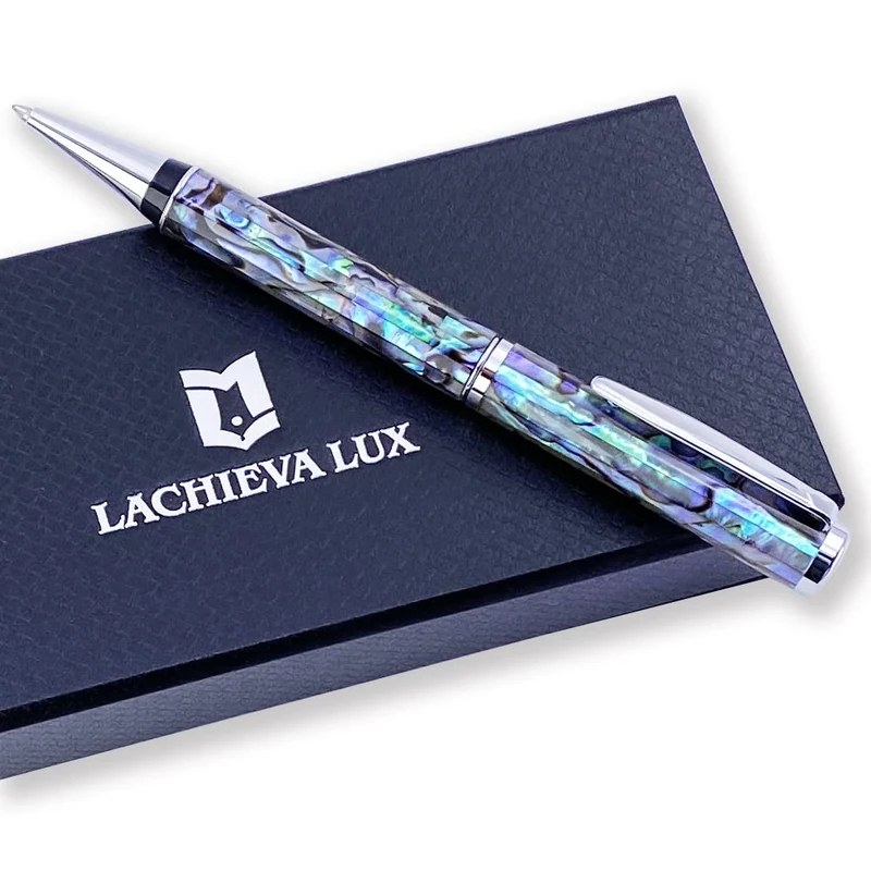 LACHIEVA LUX Abalone Shell Ballpoint Pen - German P900M Refill - Image 1