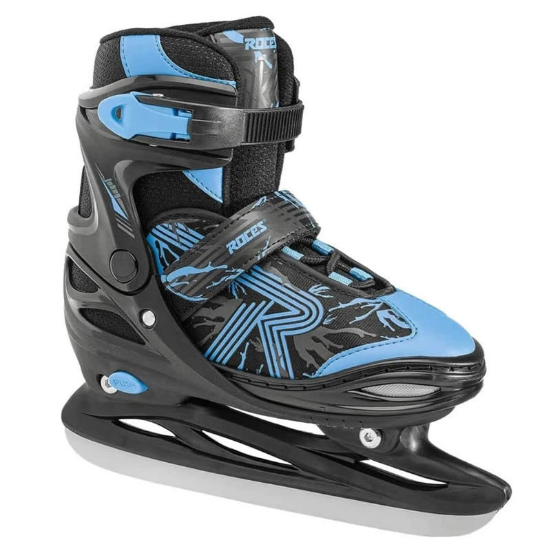 Roces Boys' Jokey Ice 3.0 Skates, Black-Blue, 34-37 EU, 450707-001