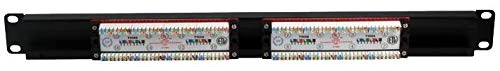 PRO SIGNAL 16-Port Cat6 Patch Panel, 1U Rack Mountable, RJ45 Punch Down Connectors – 586a & 586b Compatible – 8816 - Image 1