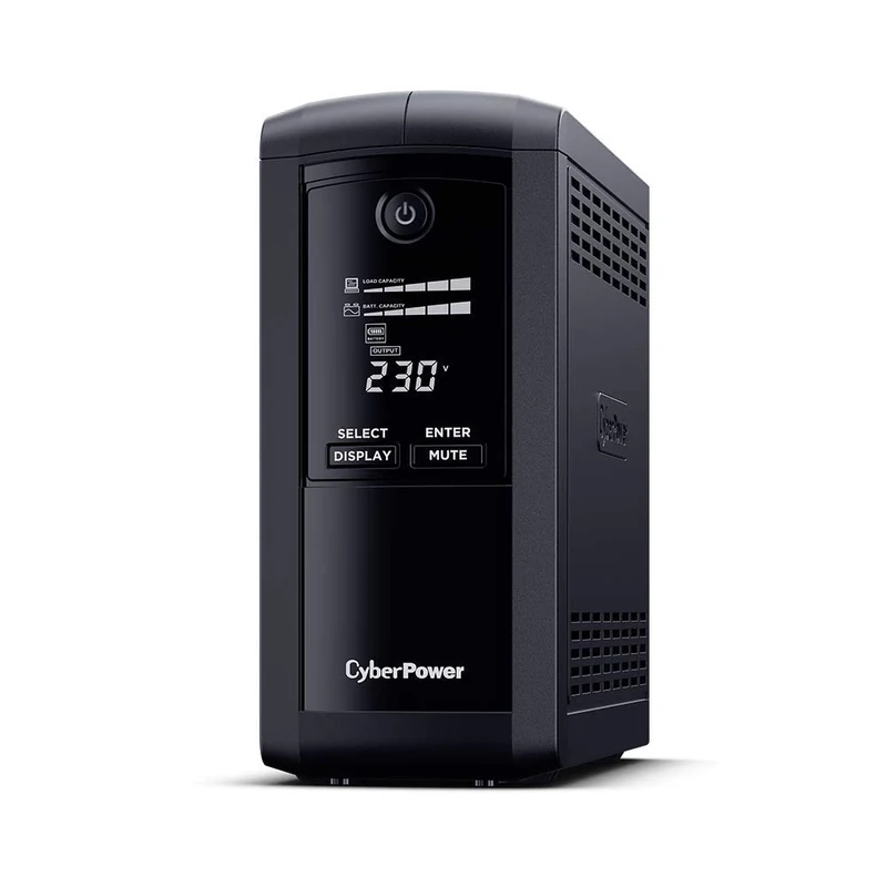 CyberPower VP700EILCD Value Pro Computer Power Supply, 390 W, 230 V, Black