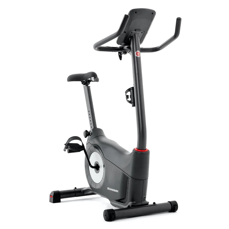 Schwinn Fitness 510u Exercise Bike, Black/Red, LCD, 16 Magnetic Resistance Levels, Connects to Explore the World, Zwift, Kinomap, 13 Workout Programs, 105 Max Height, 136 kg Weight Capacity - Image 1