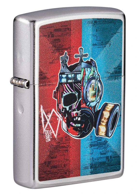 Zippo Watch Dog Legion Satin Chrome Pocket Lighter - Image 1