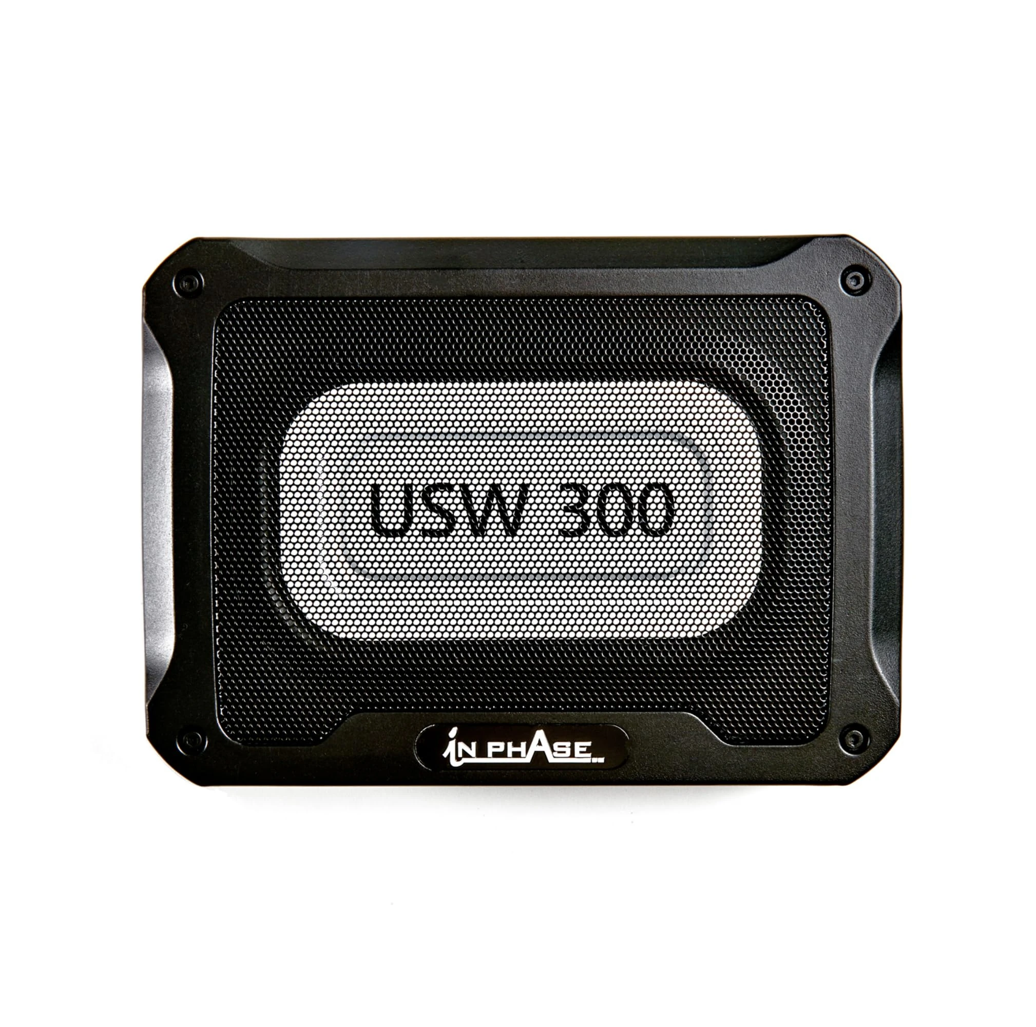 In Phase USW300 300W Underseat Subwoofer - Active Car Subwoofer with Built-in Amplifier