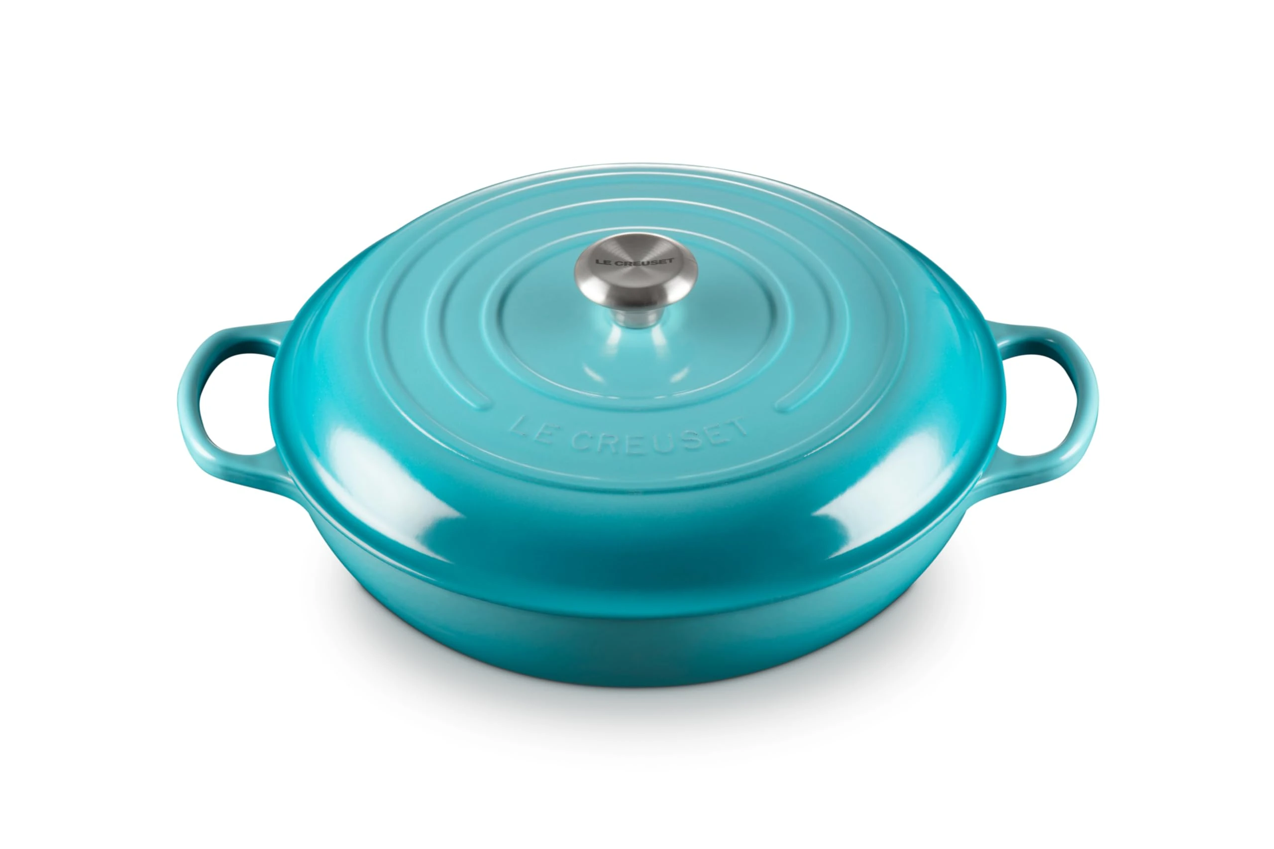 Le Creuset Enameled Cast Iron Signature Braiser, 5 qt., Caribbean