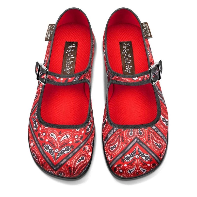 Hot Chocolate Design Chocolaticas Bandana Women's Mary Jane Flat Multicoloured HCD 39