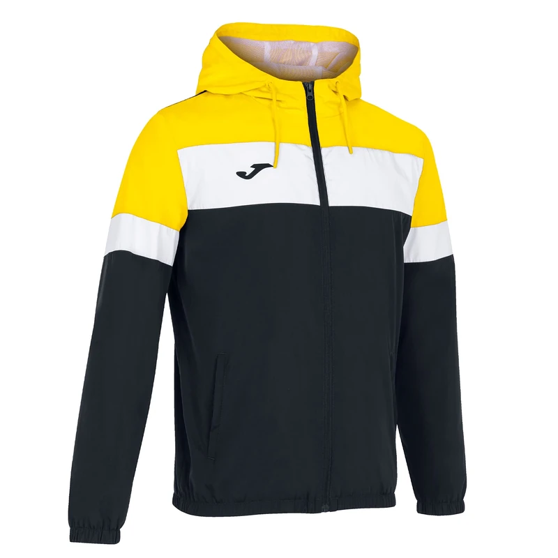 Joma Men's Crew Iv Raincoat, Black-Yellow, L