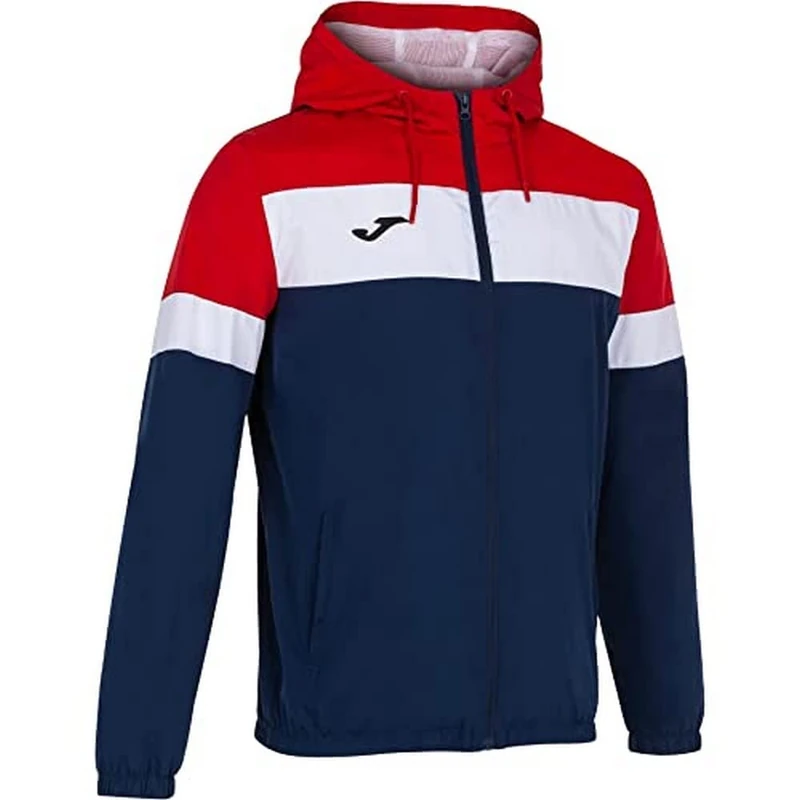 Joma Crew Iv Rain jacket Gentleman, Man, mens, Men's raincoat, 101576.336, Navy-Red, 2XL