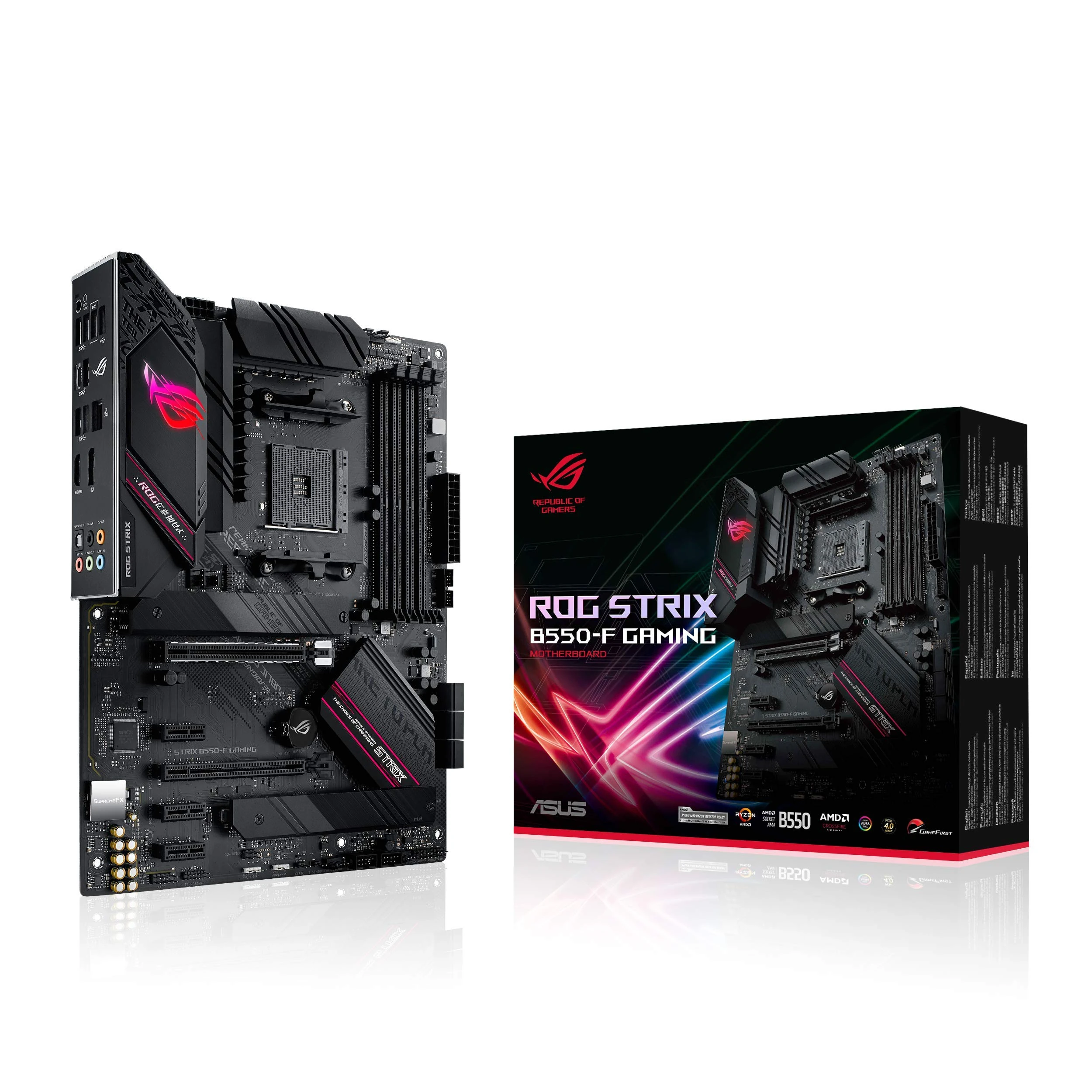 ASUS ROG STRIX B550-F GAMING, AMD AM4, ATX, 128GB DDR4, 4DIMM, DP, HDMI, PCIE