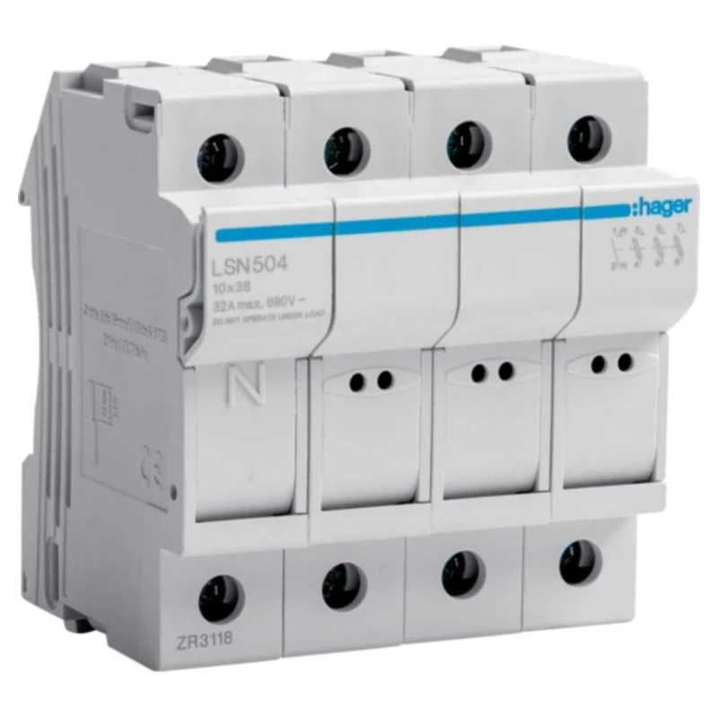 Sectionable L38 3P+N 32A 690V Holder