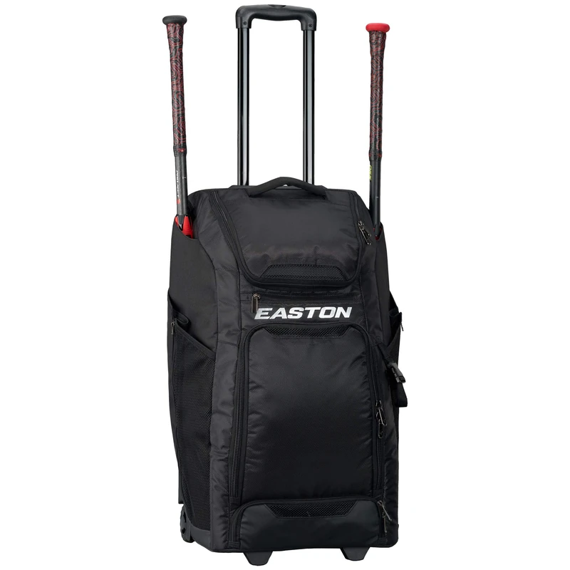 Easton Catcher's Bat and Equipment Wheeled Bag, Black, Baseball/Softball