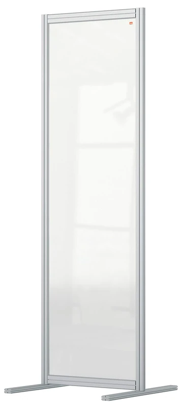 Nobo Acrylic Room Divider, 1.8 m High, Modular Screen, Premium Plus, 800 x 1800 mm, Clear, 1915517