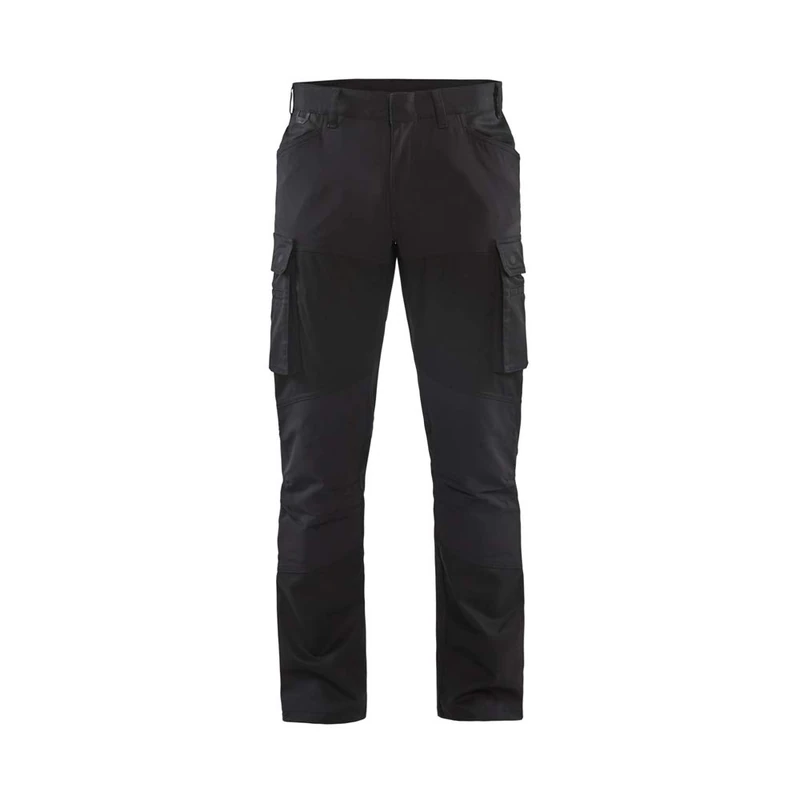 Blaklader 145718309900D120 Service Stretch Work Trousers, Black, Size D120