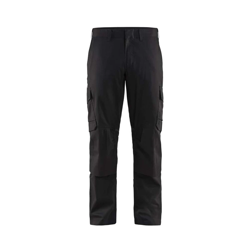 Blaklader 144818329900D116 Industrial Stretch Work Trousers with Knee Pad Pockets, Black, Size D116