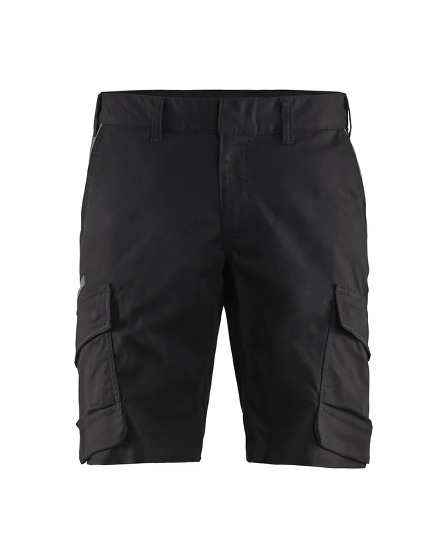 Blaklader 144618329998C50 Industrial Stretch Shorts, Black/Dark Grey, Size C50