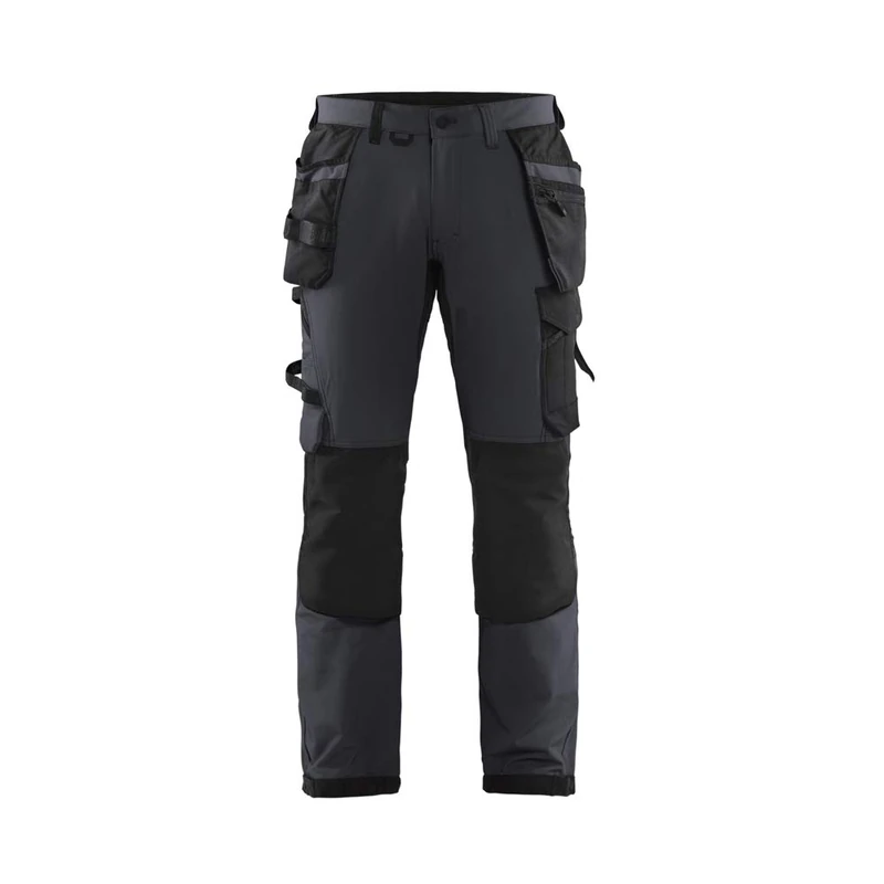 Blaklader 152216459998C146 4-Way Stretch Craftsman's Work Trousers, Black/Dark Grey, Size C146