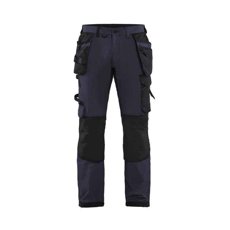Blaklader 152216458699C152 4-Way Stretch Craftsman Work Trousers, Dark Navy/Black, Size C152