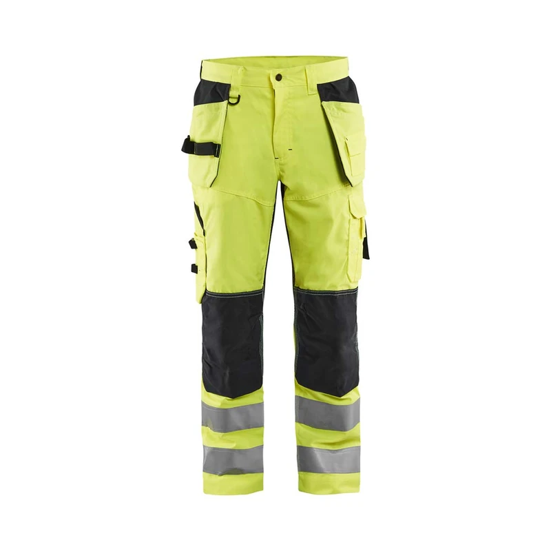 Blaklader 156518115349D92 High Vis Work Trousers with Ventilation Effect, High Vis Orange/Green, Size D92