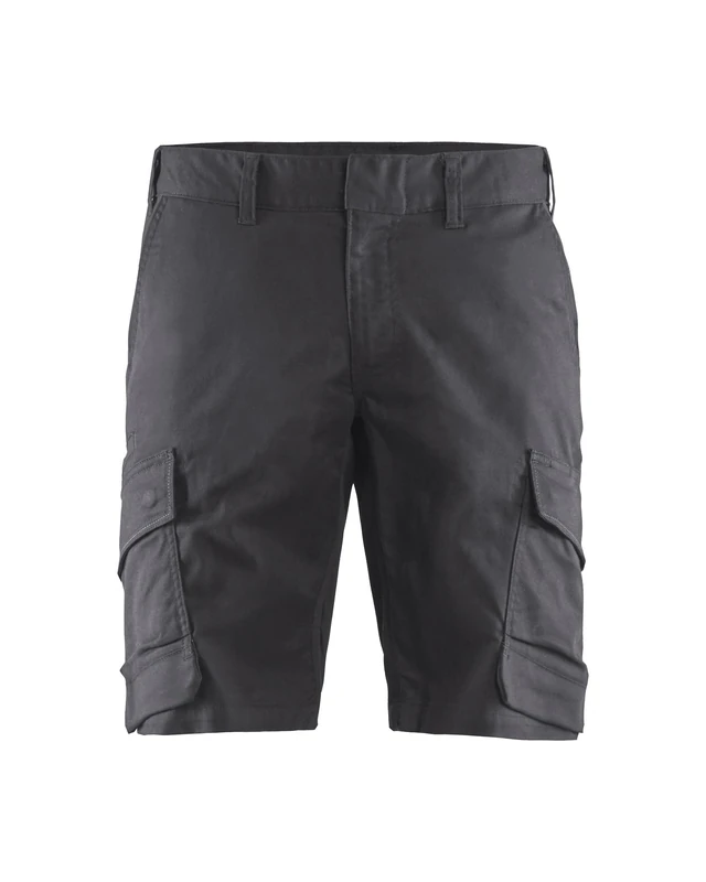 Blaklader 144618329699C52 Industrial Stretch Shorts, Medium Grey/Black, Size C52