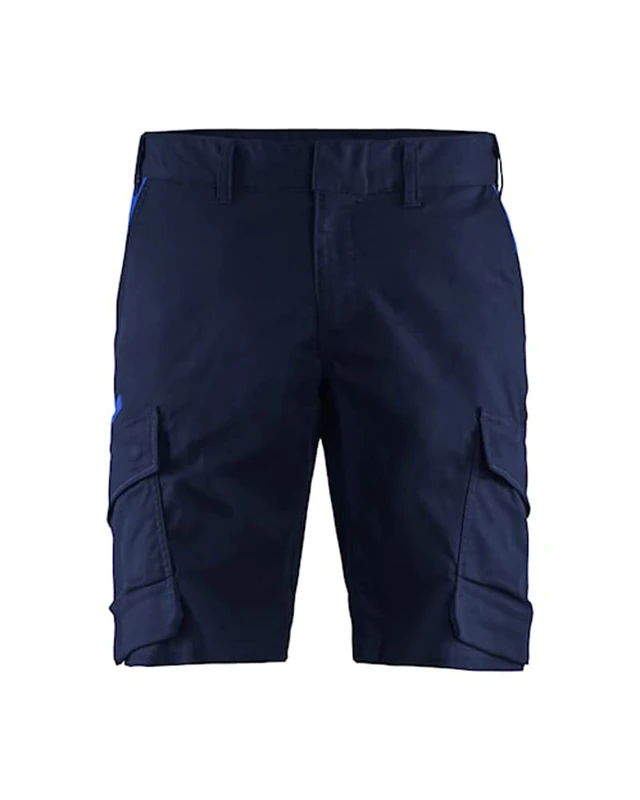 Blaklader 144618328985C50 Industrial Stretch Shorts, Navy/Cornflower, Size C50