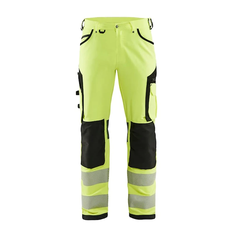 Blaklader 156618113396C50 Work Trousers without Nail Pockets High Vis Yellow/Medium Grey Size C50