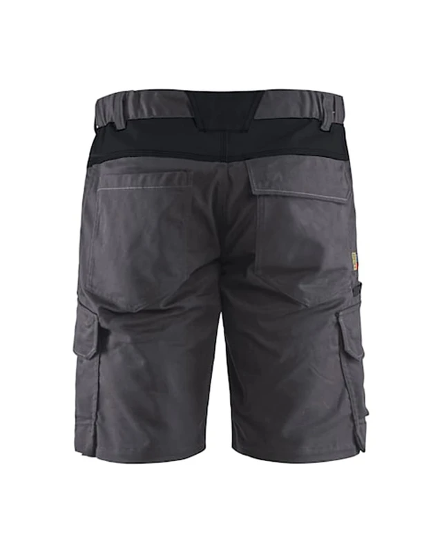 Blaklader 144618329699C46 Industrial Stretch Shorts, Medium Grey/Black, Size C46