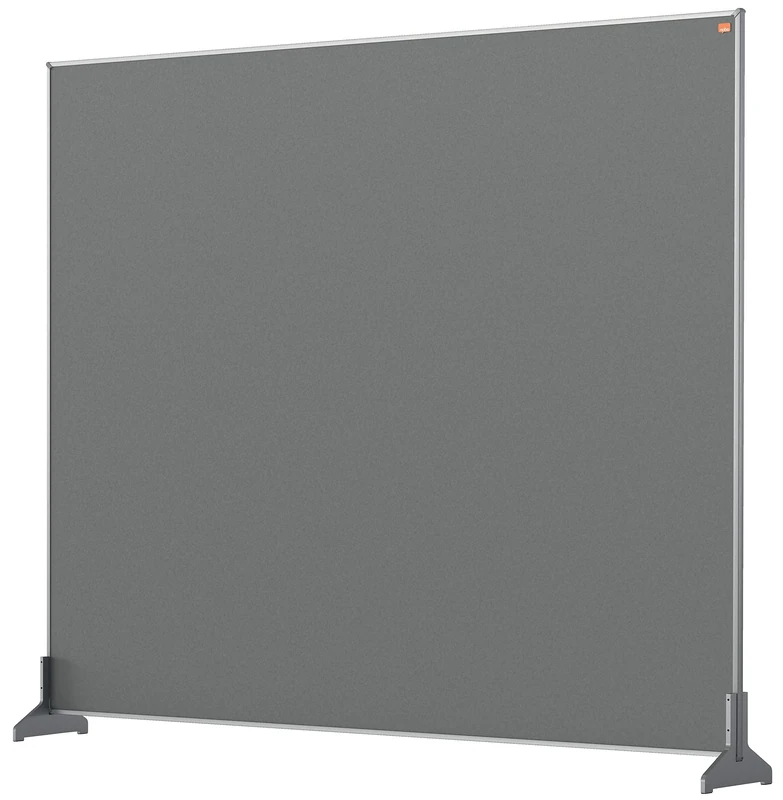 Nobo Impression Pro 1.8 m High Desk Divider, Felt Surface, Grey, 1200 x 1000 mm, 1915501