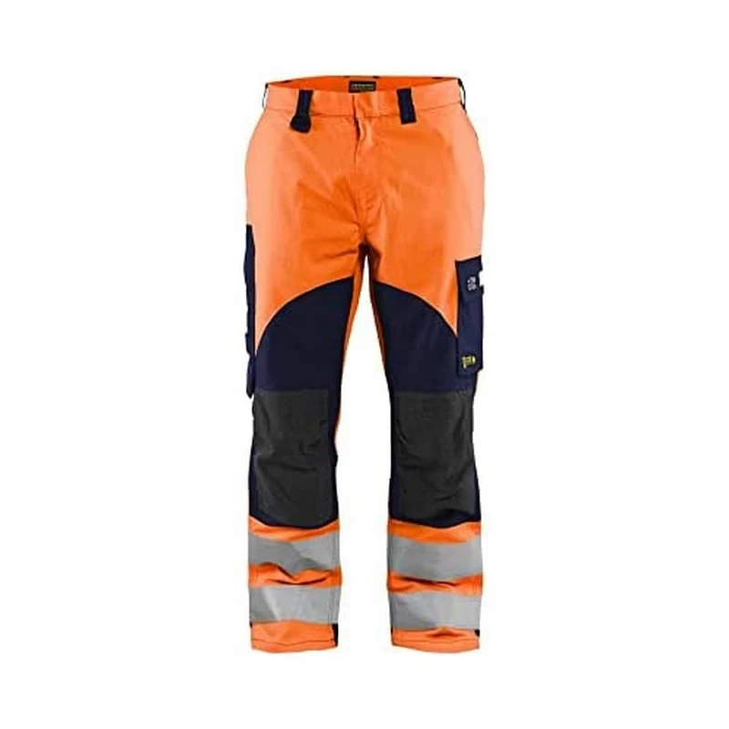 Blaklader 158815135389C48 Multinorm Inherent Work Trousers, High Vis Orange/Navy, Size C48