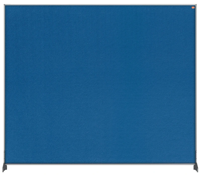 Nobo Impression Pro 1.8 m High Desk Divider, Felt Surface, Blue, 1200 x 1000 mm, 1915506