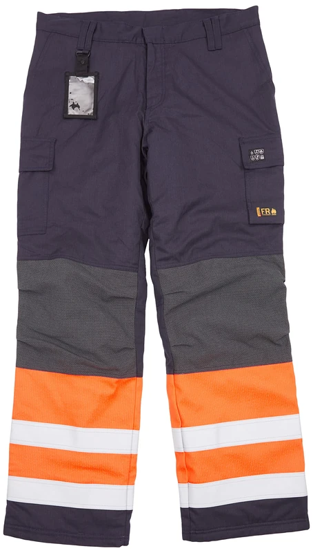 Blaklader 186915138953C60 Multinorm Inherent Winter Work Trousers, Navy/Orange, Size C60