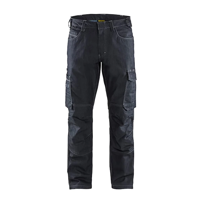 Blaklader 145711478999D120 Service Denim Stretch Work Trousers, Navy/Black, Size D120